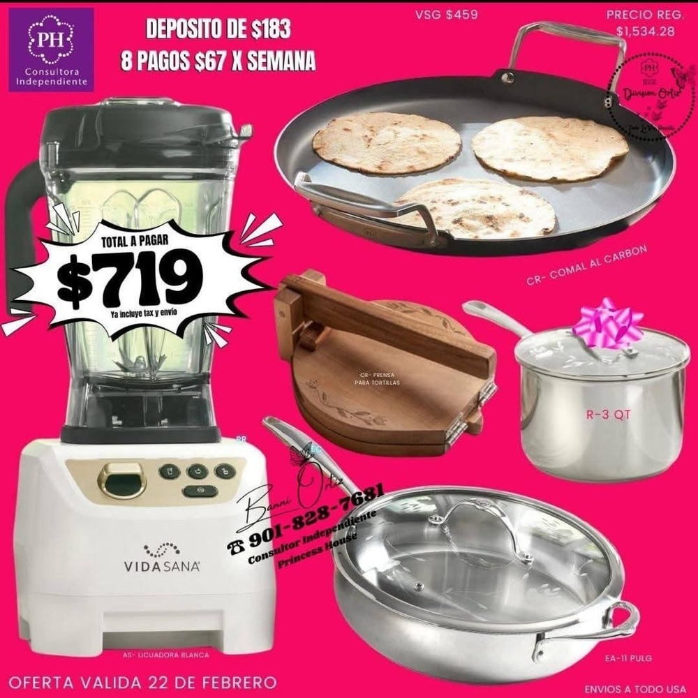 Princess House Silver and White Cookware Set